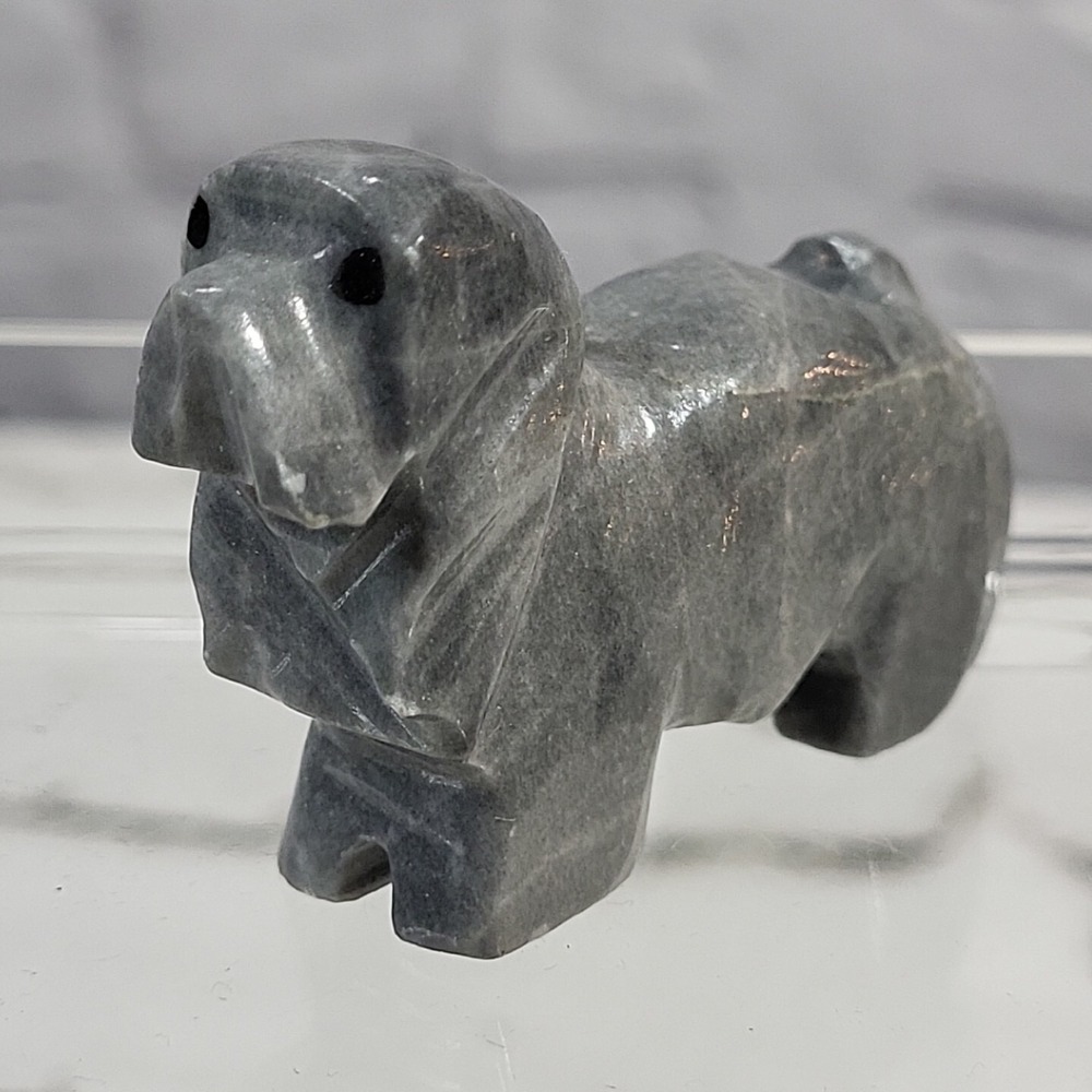 Cocker Spaniel Marble Figurine: 2 1/2" x 1 3/4"‎ x 3/4" Mini Dog Figure